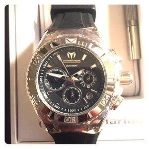 Women’s Techno Marine Watch Black and White Straps